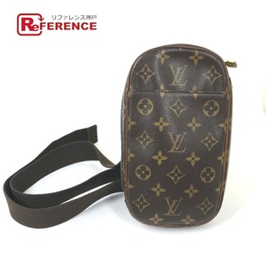 LOUIS VUITTON ルイヴィトン M51780 ポシェット・ガンジュ カバン モノグラム ボディバッグ ブラウン メンズ【中古】