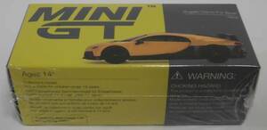 1/64 ブガッティ シロン ピュア スポーツ 黄 固定 リア ウイング 350km/h TSM MINI GT #428 未開封品 送料込