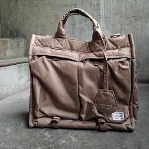 HYKE 23ss ×PORTER 2WAY TOTE BAG ハイク ポーター トートバッグ ナイロンオックス