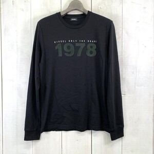 ディーゼル DIESEL 1978 プリント 長袖Tシャツ ロングスリーブTシャツ ロンT T-DIEGOS-LS-X3(M)ブラック/200