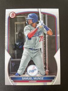 Topps Bowman 2023 MEGA BOX #BP-80 SAMUEL MUNOZ Los Angeles Dodgers ロサンゼルス・ドジャース