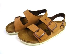 ◆良品◆BIRKENSTOCK/ビルケンシュトック◆MILANO ミラノ 限定モデル バックストラップ サンダル◆キャメル◆24.5cm◆ヌバック◆革◆希少◆