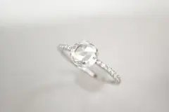 14/美品 ギメル Pt950 ローズカット ダイヤ0.718ct リング 指輪