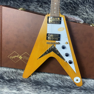 Epiphone 1958 Korina Flying V Aged Natural