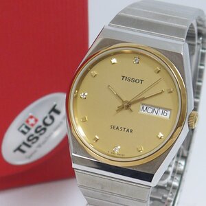 ★USED品 良品 TISSOT SEASTAR【ティソ シースター A580 T54.2.481.24 AUTOMATIC 自動巻 三針 デイデイト メンズ 腕時計】