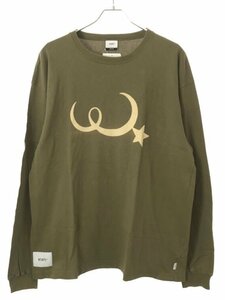 WTAPS ダブルタップス 19SS WISH LS ロングスリーブプリントカットソー カーキ 02 191ATDT-CSM24 ITCQG4M2GCNK