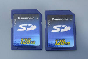 128MB SDカード　Panasonic ●2枚セット●