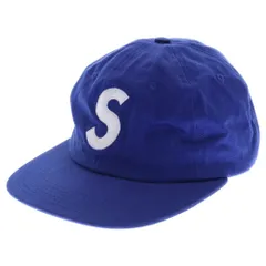 SUPREME (シュプリーム) 14AW S Logo 6-Panel Sロゴ 6パネル キャップ 帽子 ブルー