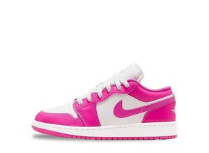 Nike GS Air Jordan 1 Low "Fire Pink/White/Iris Whisper" 22.5cm FV8486-600