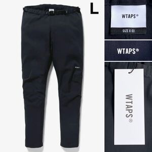 新品 2022AW WTAPS ダブルタップス Bend Trousers Poly Twill Sign ベンド トラウザー ポリ ツイル サイン 222GWDT-PTM02 黒 パンツ L 希少