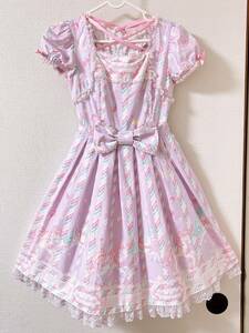 ★Angelic Pretty Sugary Carnivalワンピース★crystal dream ライラック シュガーリー カーニバル