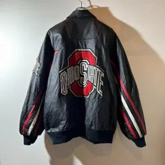 90s vintage Ohiostate レザージャケット 本革 サイズXL