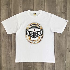 ★激レア★ 非売品 FNO限定 BAPE BEER Tシャツ XLサイズ a bathing ape ビール エイプ ベイプ アベイシングエイプ NOWHERE 6325