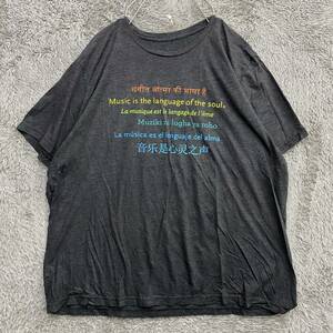 US古着 VINTAGE ヴィンテージ Tシャツ 半袖カットソー ブラック 黒 メンズ トップス 最落なし （B23）