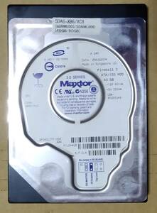 Maxtor 2F040L0 40GB UDMA/100 5400RPM 3.5inch 内蔵用 IDE ハードディスク 中古品