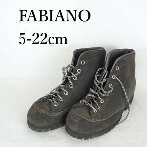 EB3680*FABIANO*ファビアーノ*レディースショートブーツ*5-22cm*グレー