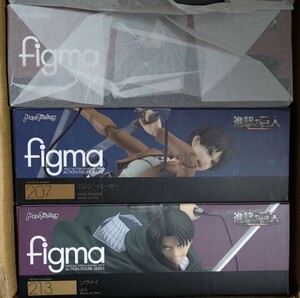 figma 進撃の巨人 ミカサ エレン リヴァイ セット 未組立 未開封 フィギュア エレン・イェーガー ミカサ・アッカーマン MAX FACTORY まとめ