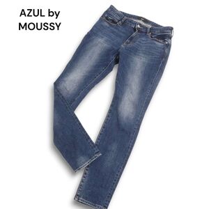 AZUL by MOUSSY アズール マウジー 通年 USED加工★ ストレッチ スキニー デニム パンツ ジーンズ Sz.L　メンズ　C4B04502_A#R