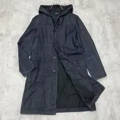 A.P.C. 　デニムコート　フード　ストレッチ　インディゴブルー　裏地　M