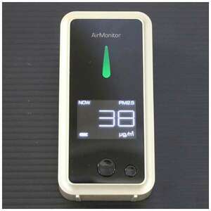 ②【店頭展示未使用品】PM2.5チェッカー 測定器Air Monitor TH-A1-G （ゴールド）エアモニター