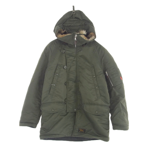 ダブルタップス 16AW 162GWVDT-JKM05 N-3B JACKET.NYLON TWILL ミリタリー フライト ナイロン ジャケット オリーブ M カーキ系 M【中古】