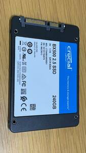 2.5インチ SSD 240GB crucial BX500 使用時間206時間 SATA [94B79] 256GB 250GB