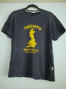 [UK: S] トライアンフ GB Tシャツ Navy Triumph