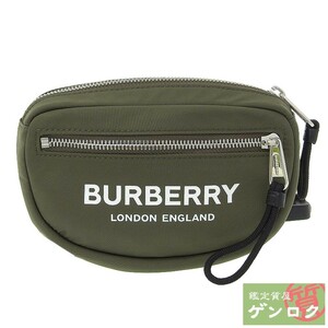 【中古】バーバリー ウエストポーチ ウエストバッグ ナイロン カーキ BURBERRY【質屋】【代引き手数料無料】