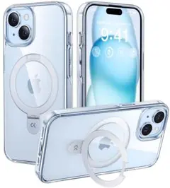 【極々透明感！内蔵4in1スタンド】CASEKOO iPhone13用 ケース