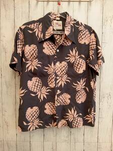 東洋エンタープライズ DUKE KAHANAMOKU DK36201 PINEAPPLE アロハシャツ パープル Sサイズ