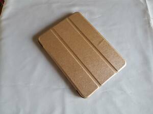 (アウトレットe-06)(薄型 軽量) iPad mini6 専用 ゴールド レザー スマートケース 
