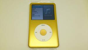 美品 iPod classic (160GB→SSD 512GB 大容量化) ゴールドホワイト (外装一式 バッテリー等 新品) 第7世代 本体