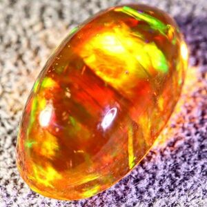 天然ファイアオパール メキシコ産 1.305ct 欧泊 裸石 宝石 ジュエリー 遊色 ファイヤーオパール 天然 墨西哥 loose jewelry fire opal