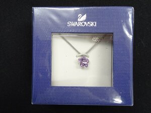 【未使用】swarovski/スワロフスキー/花モチーフ/ネックレス/ペンダント/2つの花/ピンク/5067339