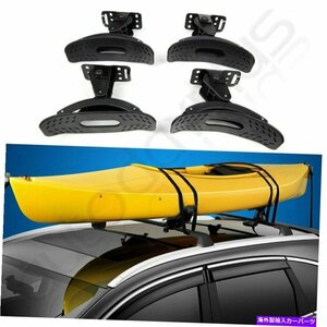 カヤックウォータークラフトルーフラックSUVトラック用のユニバーサルカヌーボートトップマウントキャリアKayak Watercraft Roof Rack Uni