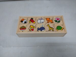 ☆ひらがなあそび 木のおもちゃ KH-150 収納箱付 ２歳以上 知育玩具 かわいい絵 保管品 未使用品