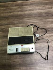 SANYO　サンヨー　CASSETTE　TAPE　RECORDOR　MR-460　通電確認OK　カセットクルクル部分右のみ動作確認　中古　現状品　E3179