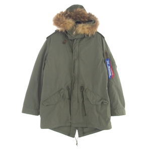 TMT ティーエムティー TA1073-8019 × ALPHA INDUSTRIES アルファインダストリーズ モッズコート ジャケット カーキ系 M【中古】