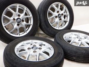 A-TECH SCHNEIDER シュナイダー 13インチ 4J +43 4穴 4H PCD100 145/80R13 タイヤ付 アルミ ホイール 4本価格 エブリィ ハイゼット バモス