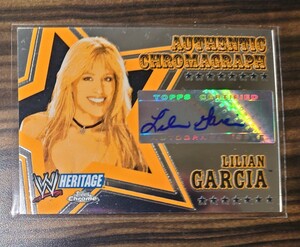 TOPPS Chrome 2008 WWE HERITAGE LILIAN GARCIA 直筆サインカード