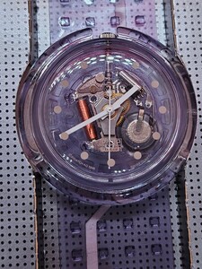 スウォッチ　swatch クリア　メンズ腕時計 時計 ケース取説付き D0636 