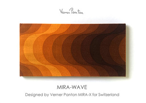 貴重ベルベット素材！超レア！北欧家具との相性◎Verner Pantonパントン WAVE MIRA-Xオリジナル 希少価値の高いアート作品 FLOS YAMAGIWA