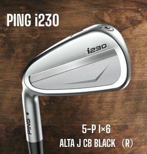 PING ピン i230 アイアン 5-P 6本セット ALTA J CB BLACK R 左打ち レフティ