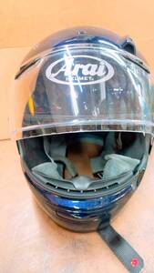 風口耳なし★Arai Quantum-J SNELL M/Lサイズ ヘルメット フルフェイスヘルメット ブルーメタル系