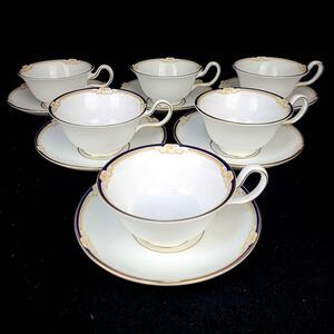 ♪良品♪ウェッジウッド　WEDGWOOD キャベンディッシュ カップ&ソーサー　6客 ピオニーシェイプ　ティーカップ 廃番　希少　レア