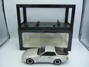 《中古》AUTOart 1/18 PORSCHE 924 Carrera GT 1980年 Diamond Silver オートアート ポルシェ カレラ シルバー 箱に若干難あり（西）