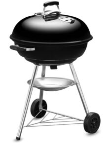 【新品未開封】ウェーバー(Weber) バーベキュー コンロ 直径57cm コンパクトケトル 炭 キャンプ 10-12人用 焚き火台 温度計付き 1321308 