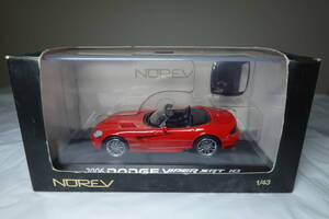 1/43 ノレブ NOREV ダッジ バイパー Dodge Viper Srt10 コンバーチブル オープン ハードトップ付き 2006