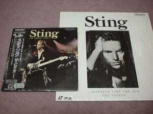 ◆スティングSting/nothing like the sun ザ・ビデオⅠ(LD Single)　中古レーザーディスクLD2枚