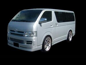 ハイエース 標準 ナロー TRH200 KDH200 リアバンパー 前期 中期 H16/8～H22/7 FRP 未塗装 社外品 HIACE トヨタ TOYOTA エアロ